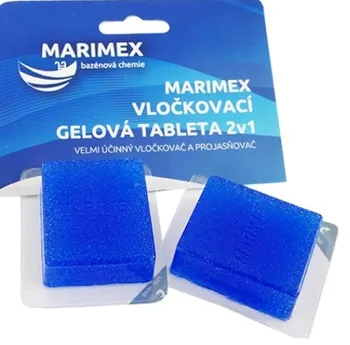Přípravek na úpravu a dezinfekci vody Marimex Vločkovací gelová tableta 2v1 2 ks