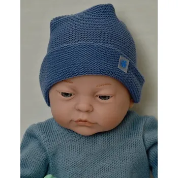 Panenka Realistické miminko chlapeček Lucas v modré soupravě od firmy Lamagik (Realistická miminka ze Španělska)