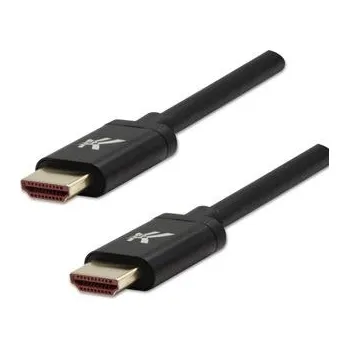 Video kabel HDMI M- HDMI M, Ultra High Speed, 2m, zlacené konektory, hliníkové provedení krytky, černý (KM0201HL3BBL)