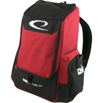 Latitude 64º Core Backpack V.3 - Černo-červená/Black-rave-red (discgolf)