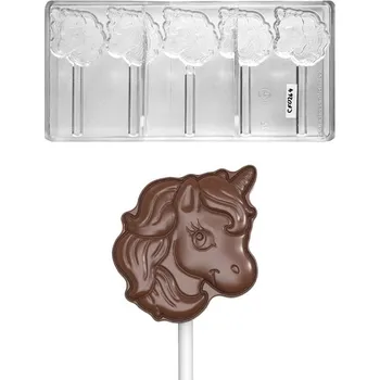 Forma na pečení Forma na čokoládové lízátko Jednorožec 20g 5 tvarů/forma