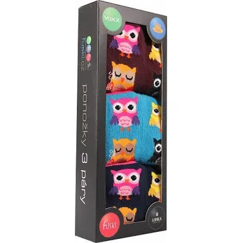 Pánské ponožky Ponožky Lonka DEBOX - balení 3 různé páry v dárkové krabičce mix G 39-42 (26-28)