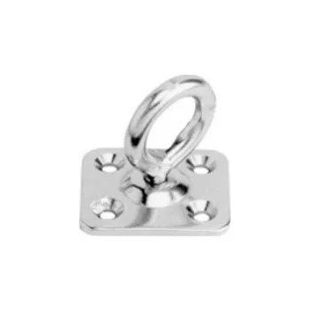 Tesařské kování Očko závěsné s deskou 6x40x40mm (nerez)