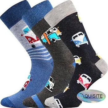 Pánské ponožky Lonka HARRY - balení 3 páry v barevném mixu mix C 39-42 (26-28)