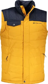 Pánská vesta Alpine Pro Adylann MVEK038 žlutá