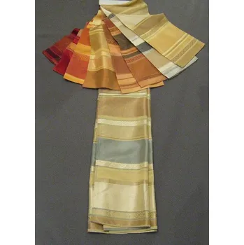 Stoeckel závěs metráž 30338 Jaipur&nbsp;080 modrobezove pruhy (13,50 m)&nbsp;sire 135 cm