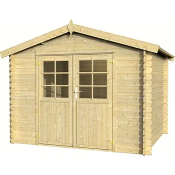 Zahradní domek Zahradní srubový domek 28 mm ECO PILA II 296X296 (Zahradní domek se stěnovicí 28 mm )