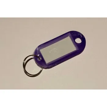 Rozlišovač na klíče s kroužkem - fialový