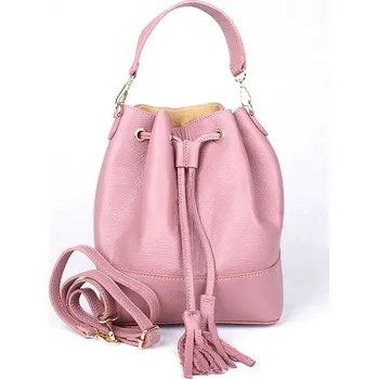 Kabelka Kožená střední starorůžová kabelka (sak) do ruky či crossbody no. 01