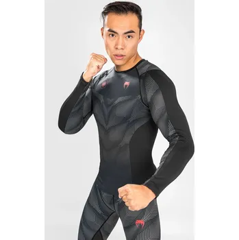 Rashguard Rashguard - funkční triko Venum Phantom - dlouhý rukáv - Black/Red Velikost: S