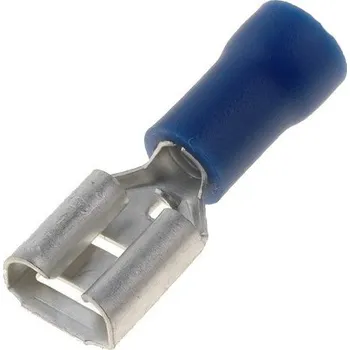 Kabelové oko HADEX Faston-zdířka 4,8 mm modrá pro kabel 1,5-2,5mm2