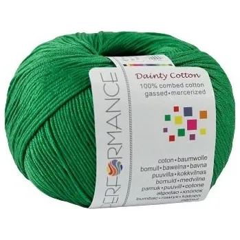 Příze Performance Bavlněná příze Dainty Cotton 147 - zelená, 50 g, 155m