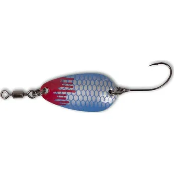 Umělá nástraha ZEBCO QUANTUM Magic Trout Bloody Loony Spoon 2,5cm 2g stříbrná/modrá