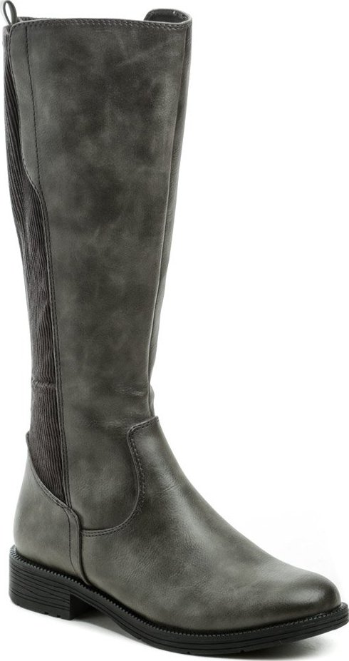 Jana 8-25560-29 grafit dámské kozačky šíře H EUR 37