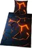 Ložní povlečení Herding 3D efekt oranžový 140 x 200, 70 x 90 cm zipový uzávěr
