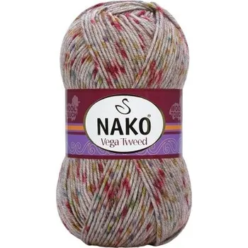 Příze Nako Pletací příze Nako Vega Tweed - 32181 červená