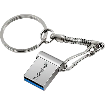 USB flash disk Wellendorff USB Flash disk - Mini - Kovový - 32 GB - USB 2.0 - Stříbrný