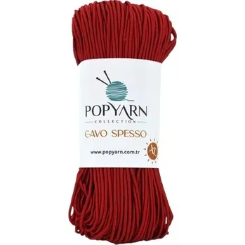 Příze POPYARN Příze Cavo spesso B14 - červená, 200g 110m