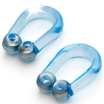 Pomůcka proti chrápání a spánkové apnoe Nosní klipsy proti chrápání s magnetem modré 2 ks