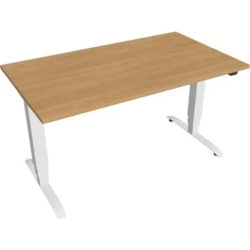 Kancelářský vozík HOBIS výškově stavitelný stůl MOTION MS 3 1400, stand.ovládání, dub + doprava zdarma