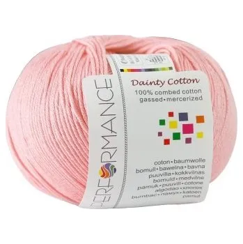 Příze Performance Bavlněná příze Dainty Cotton 11 - růžová, 50 g, 155m