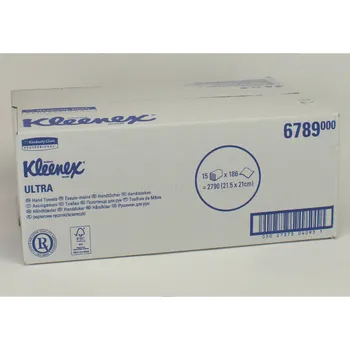 Toaletní papír Kimberly-Clark Kleenex ultra bílý 2-vrstvý 21,7 x 21, karton (2790 ks)