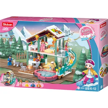 Stavebnice Sluban Sluban Girls Dream M38-B0961 chata na zimní dovolenou