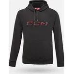 Mikina ccm holiday pullover hoodie sr L černá