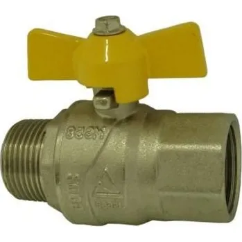 Vodovodní kohout Kohout kulový MF 1/2", přímý, motýl, plyn