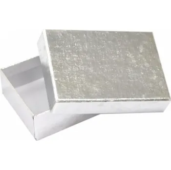 Dárková krabička Dárková krabička B1 LUX - stříbrná - 10 x 7 x 3 cm
