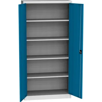 Skříňka na nářadí Kovová univerzální skříň ŠEDOMODRÁ KS 01/A-5012