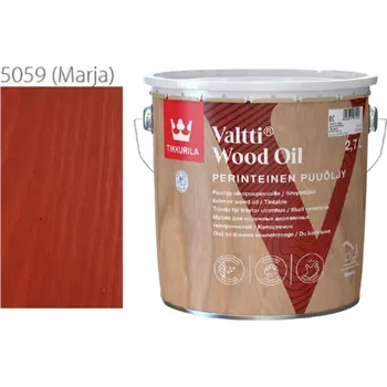Olej na dřevo Tikkurila Valtti Wood Oil - PUUÖLJY - 2,7L - 5059 - mahagon - Marja + dárek k objednávce nad 1000Kč