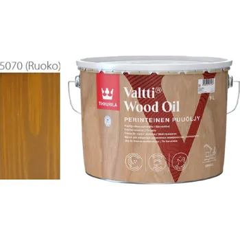 Olej na dřevo Tikkurila Valtti Wood Oil - PUUÖLJY - 9L - 5070 - rustikální dub - Ruoko + dárek k objednávce nad 1000Kč