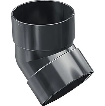 okap Koleno 67° pro okapový svod PRECIT Ø 63 mm plastové oboustranné antracit