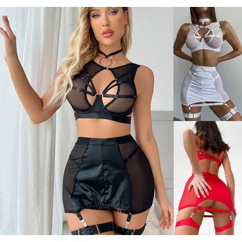 Dámská erotická souprava Erotický komplet M/XL Barva/velikost: Černá M/L