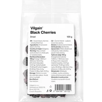 Sušené ovoce Vilgain Třešně sušené – černá třešeň 100 g