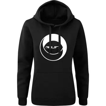 Dámská mikina DNBMARKET.CZ Dámská mikina s kapucí |D&B + NEURO| CircleEye Velikost: XXL, Barva: Černá - Design 2