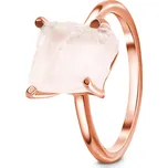 Royal Fashion prsten 14k zlato Vermeil GU-DR15849R-ROSEGOLD-ROSEQUARTZ Velikost: 5 (EU: 49-50)