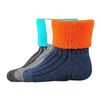 LUNIK kojenecké ponožky VoXX - balení 3 páry mix C/uni 12-14 (16-19)