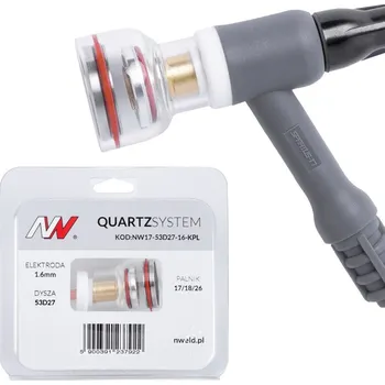 Příslušenství ke svářečce SPARTUS NW17-53D27-16-KPL QUARTZSYSTEM - sítko kalich L, krátká verze 17/18/26 na elektrodu 1.6mm