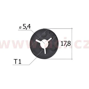 Autodíl plastová příchytka (sada 10 ks), UP 15581Z