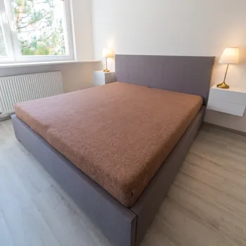 Prostěradlo Homa žakar new prostěradlo hnědá