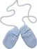 Kojenecká souprava Baby Nellys Star pletená čepice se šálou a rukavičky 3v1 světle modrá