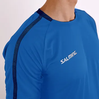 Pánské tričko Salming triko Core 22 Match Tee JR TeamBlue vel. 128