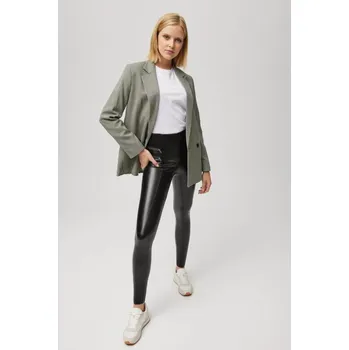 Dámské legíny Zateplené koženkové legíny CELESTE YSABEL MORA matné XL