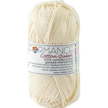 Příze Performance Bavlněná příze Cotton Queen 102 - béžová 50g 125m
