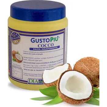 Pasta ochucovací GustoPiú, kokos 1 kg/dóza