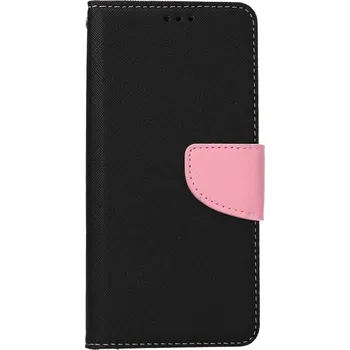 Pouzdro na mobilní telefon Pouzdro Samsung A52 knížkové černo-růžové (kryt neboli obal na Samsung A21)