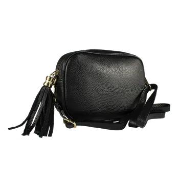 Kabelka NovaKabelka.cz Kožená italská crossbody kabelka Bala Nera