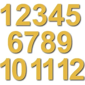 Hodiny Pelisport Číslice do hodin 1 zlatá barva